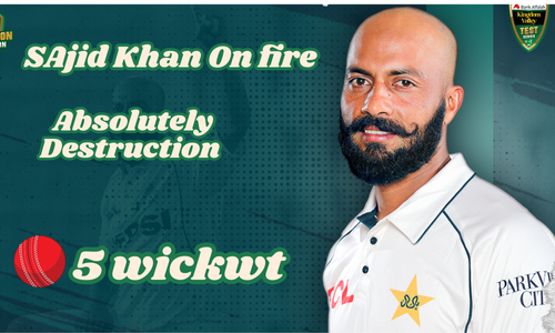 five wickets of Sajid khan with England vs. Pakistan